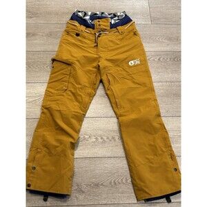 Picture Friends Organic Snowboard Pants Mens Large Winter Yellow Snow Pants